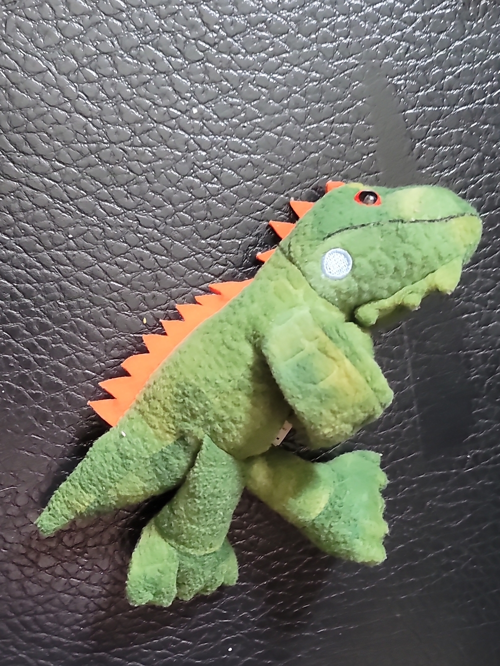 Wild Republic Green Lizard with Orange Spikes Plush Toy